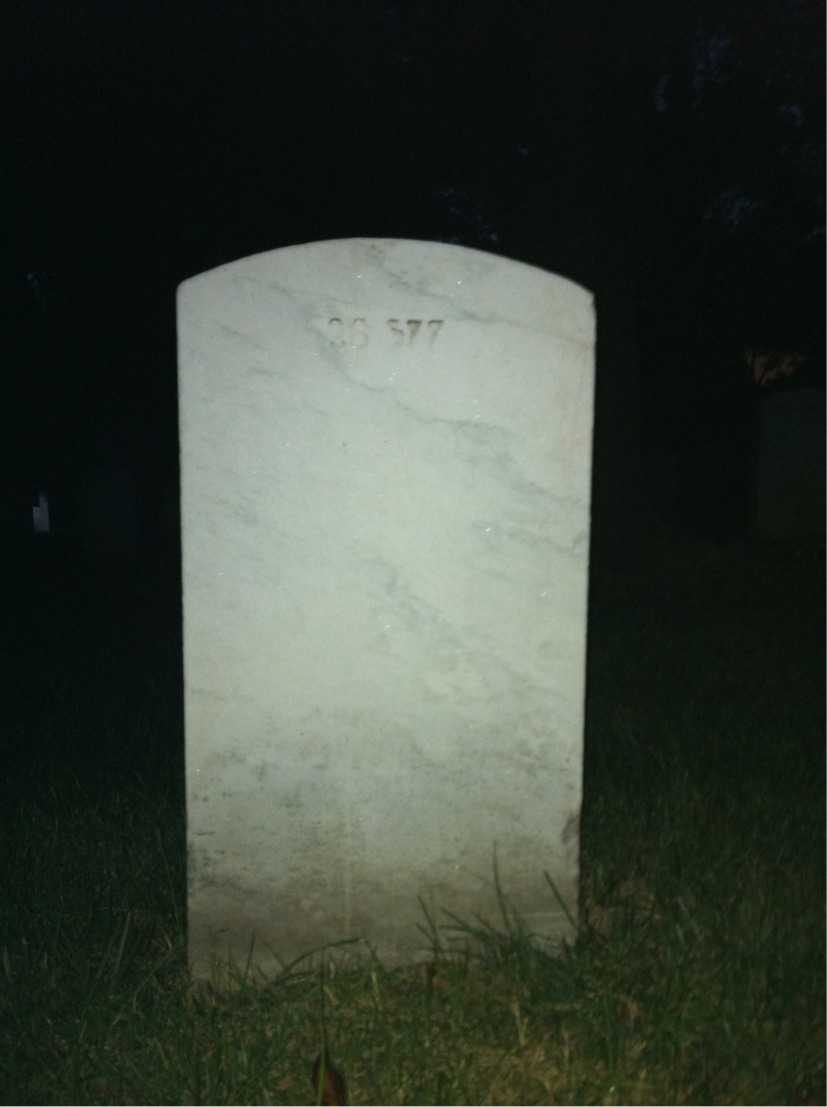 Back of headstone — Cyril Mcnaughton