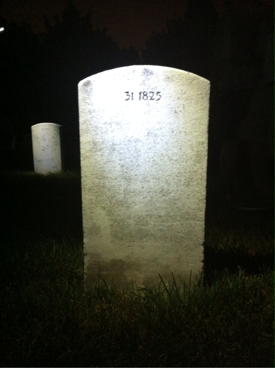 Back of headstone — Willie Covington