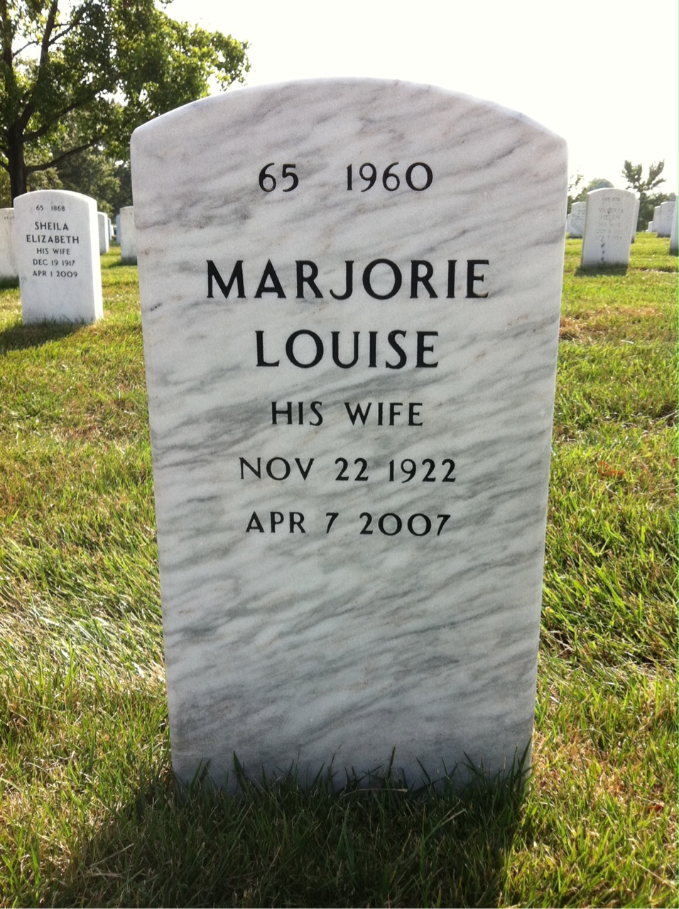 Back of headstone — Howard Cook