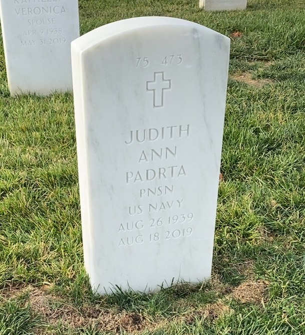 Back of headstone — Jerry Clement Padrta