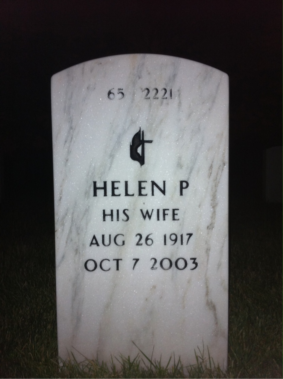 Back of headstone — Max Setzke