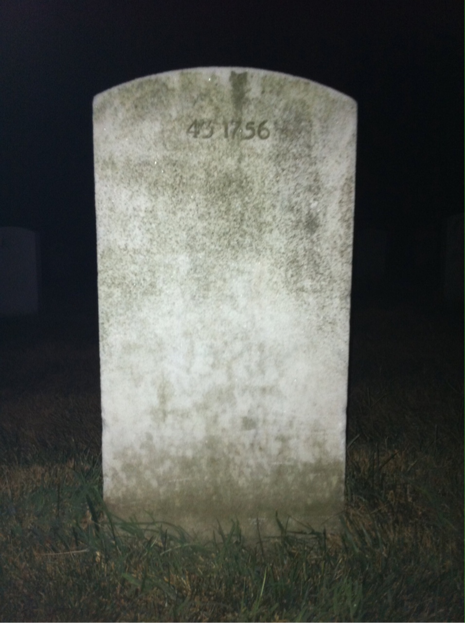 Back of headstone — Mary Ballard