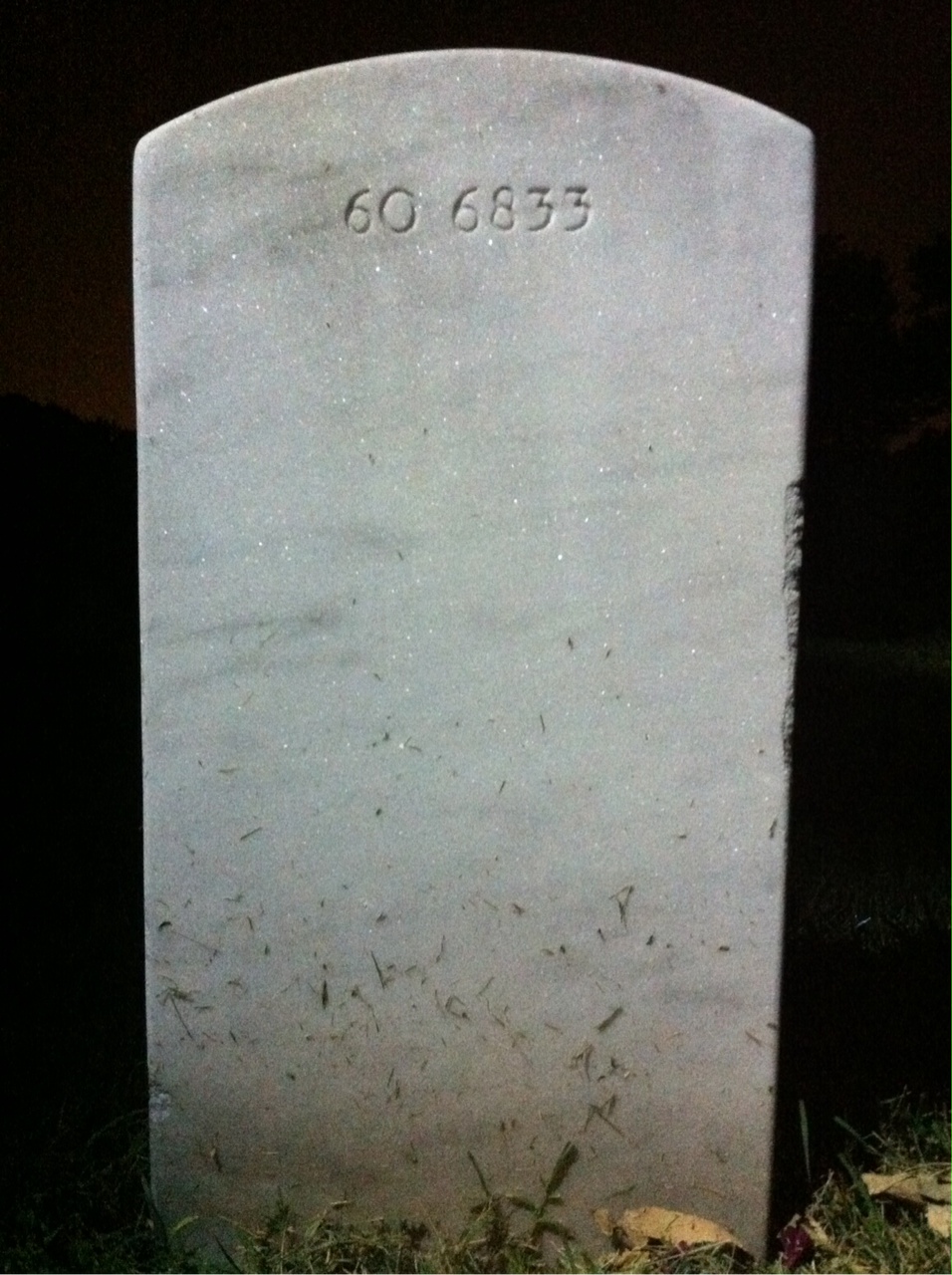Back of headstone — Bradford Morse