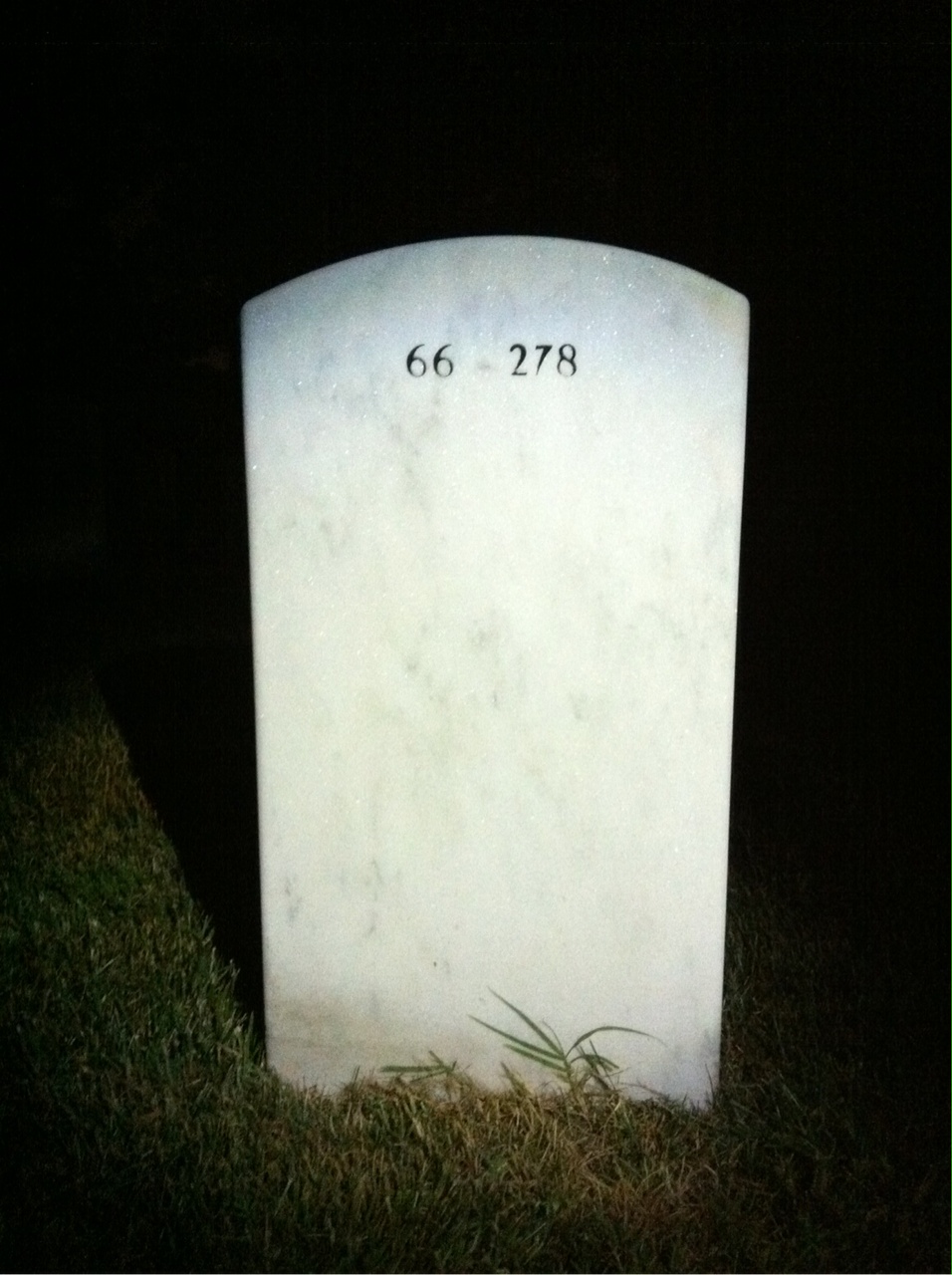Back of headstone — William Odonnell