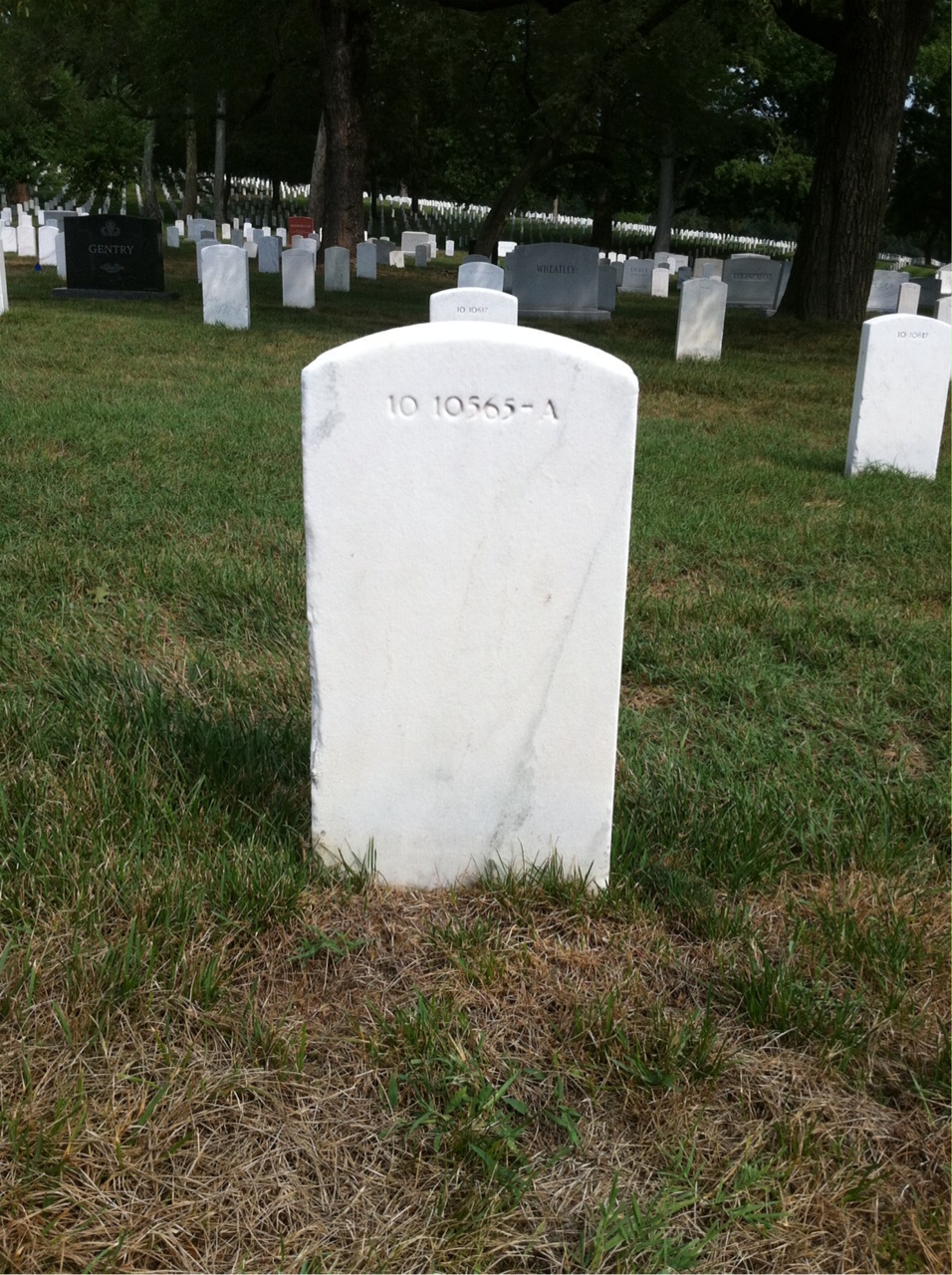 Back of headstone — Frederick Alworth