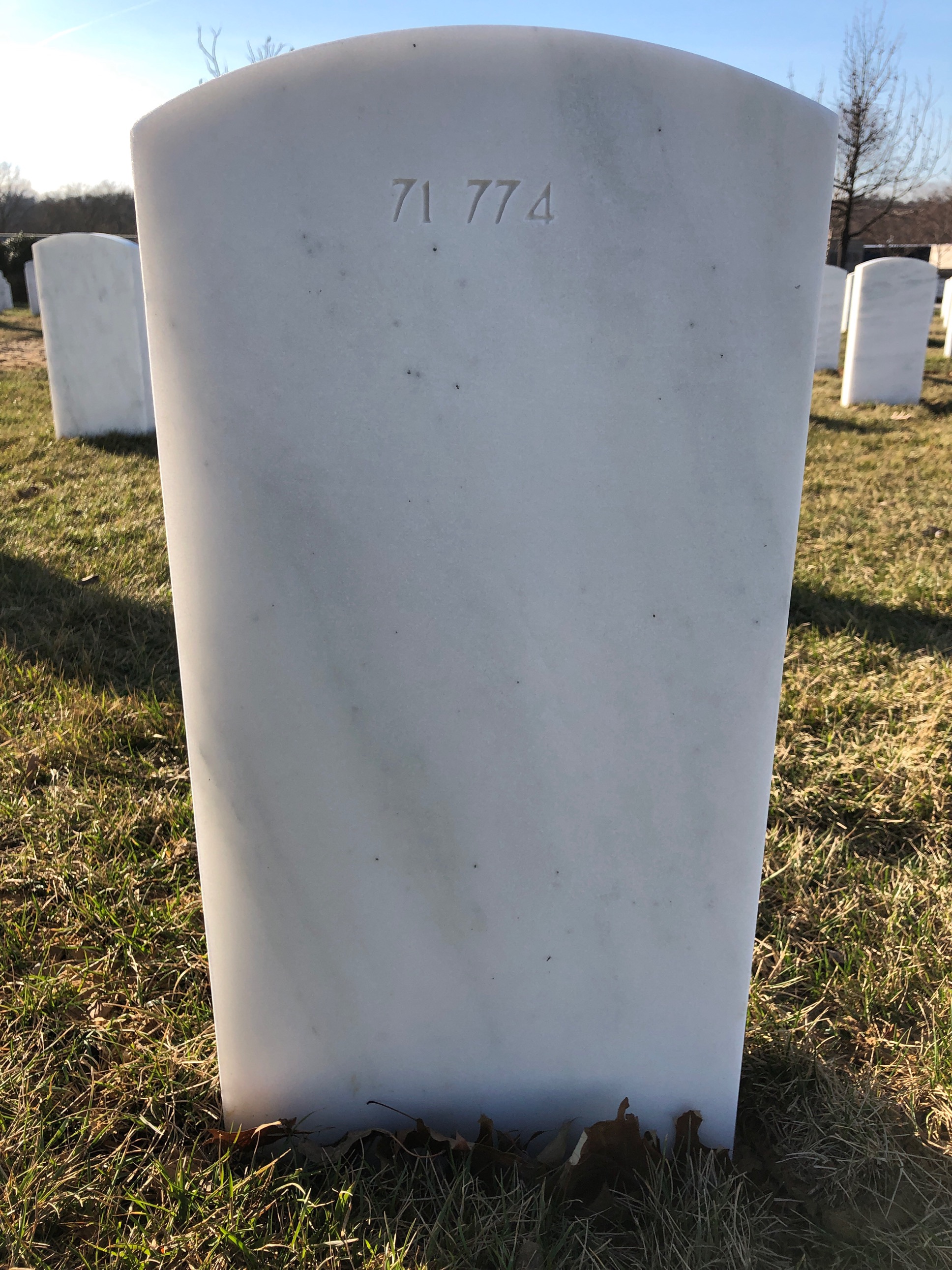 Back of headstone — Dean Boudreau