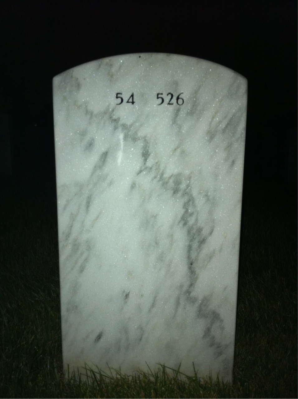 Back of headstone — Richard Wersing