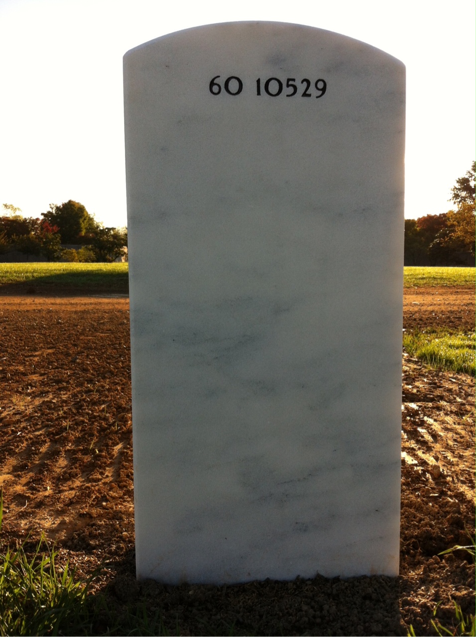 Back of headstone — Thomas Murphy