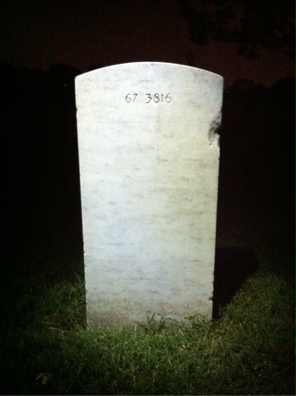 Back of headstone — Albert Mularick