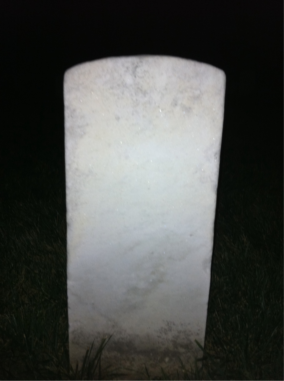 Back of headstone — John Mcneo