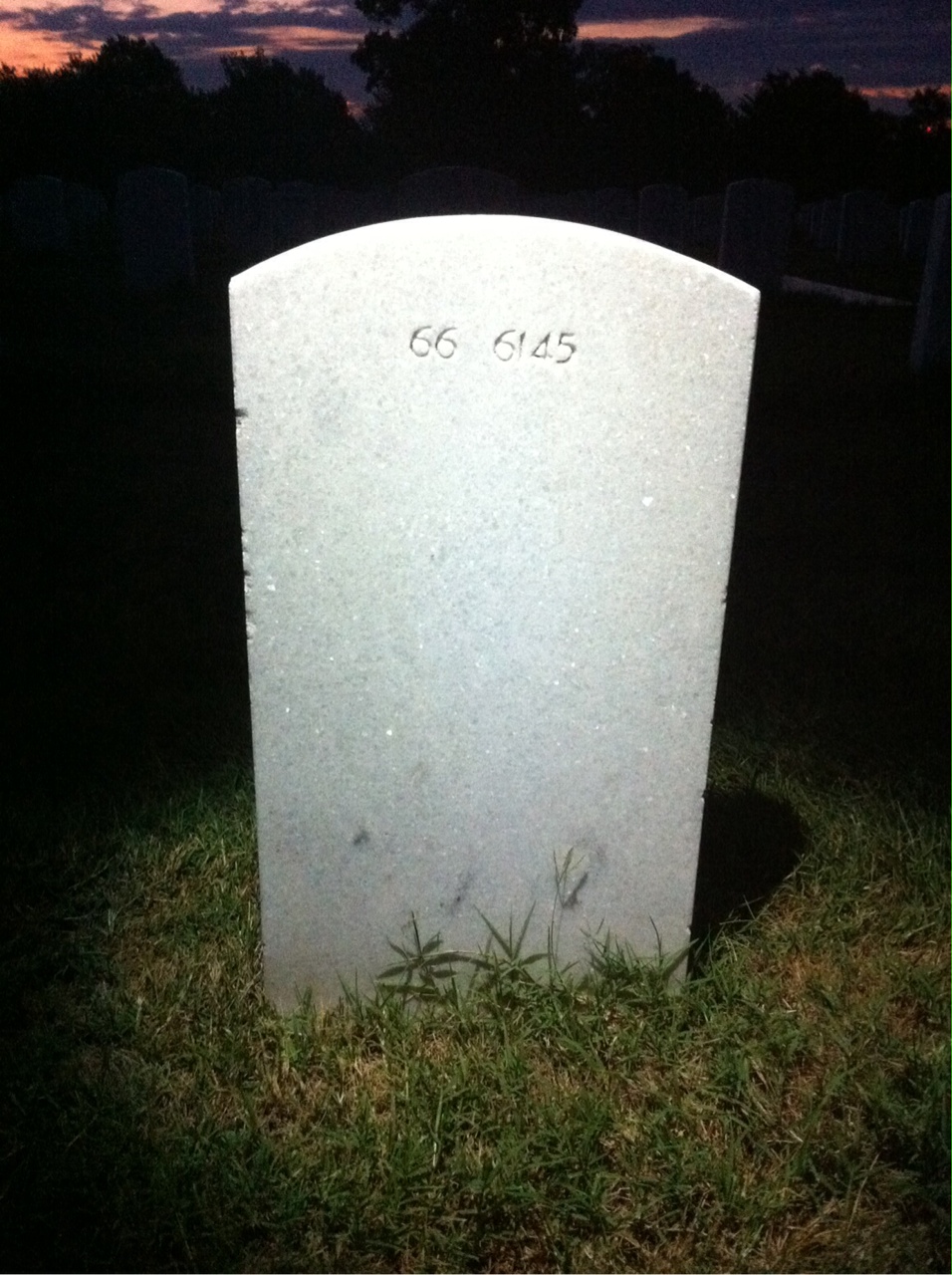 Back of headstone — Jay Munninghoff
