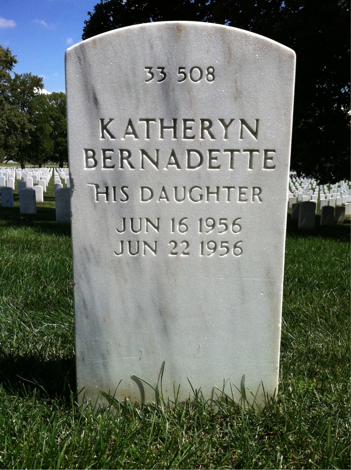 Back of headstone — Wilfred Royce