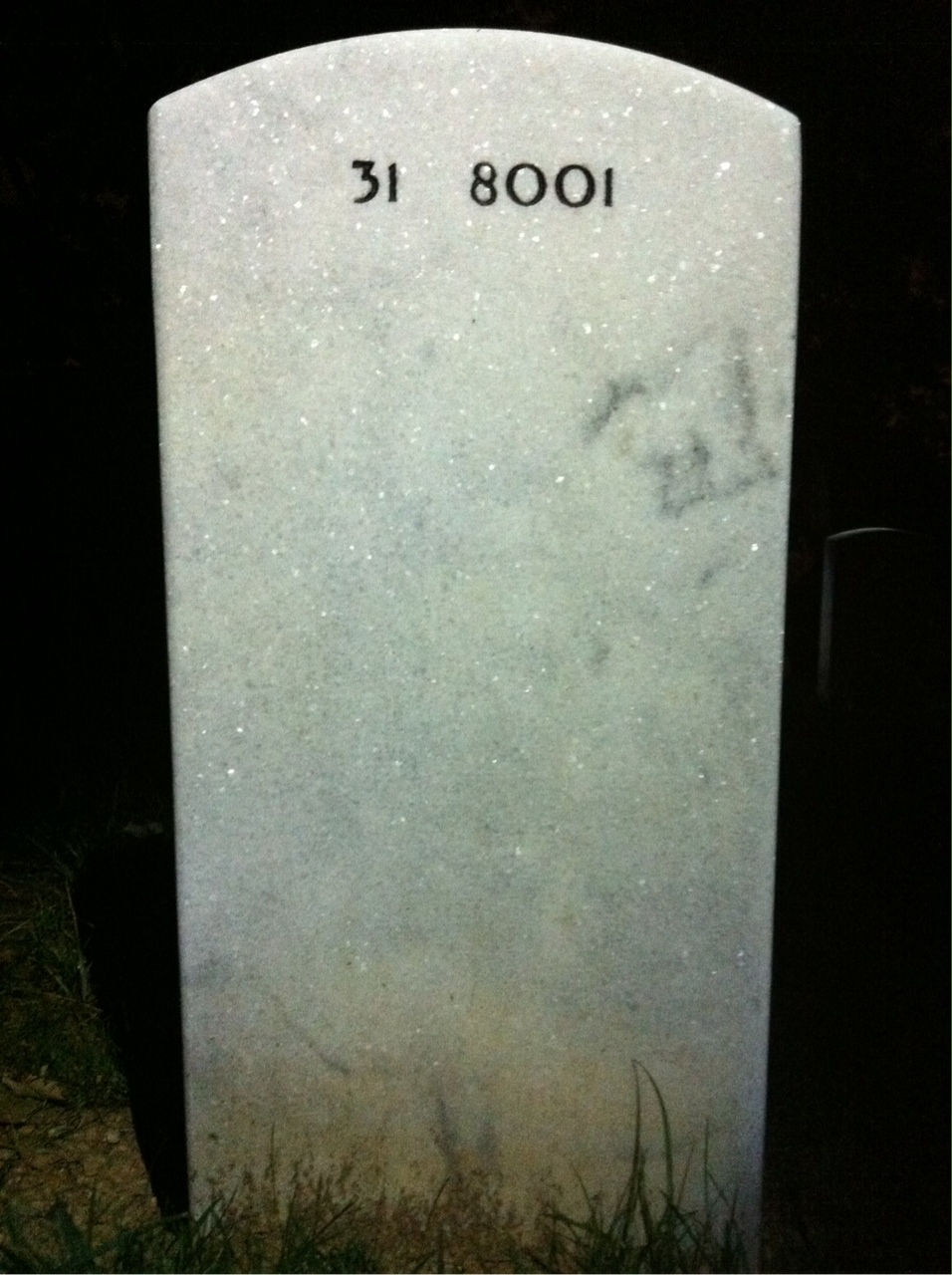 Back of headstone — Billy Carlile