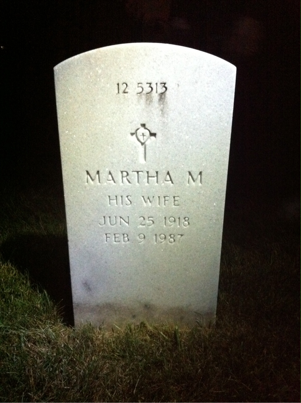 Back of headstone — George Montgomery