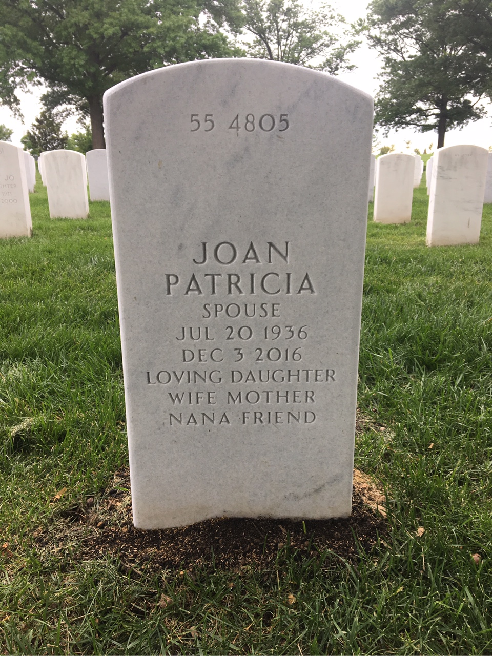 Back of headstone — Paul Molenda