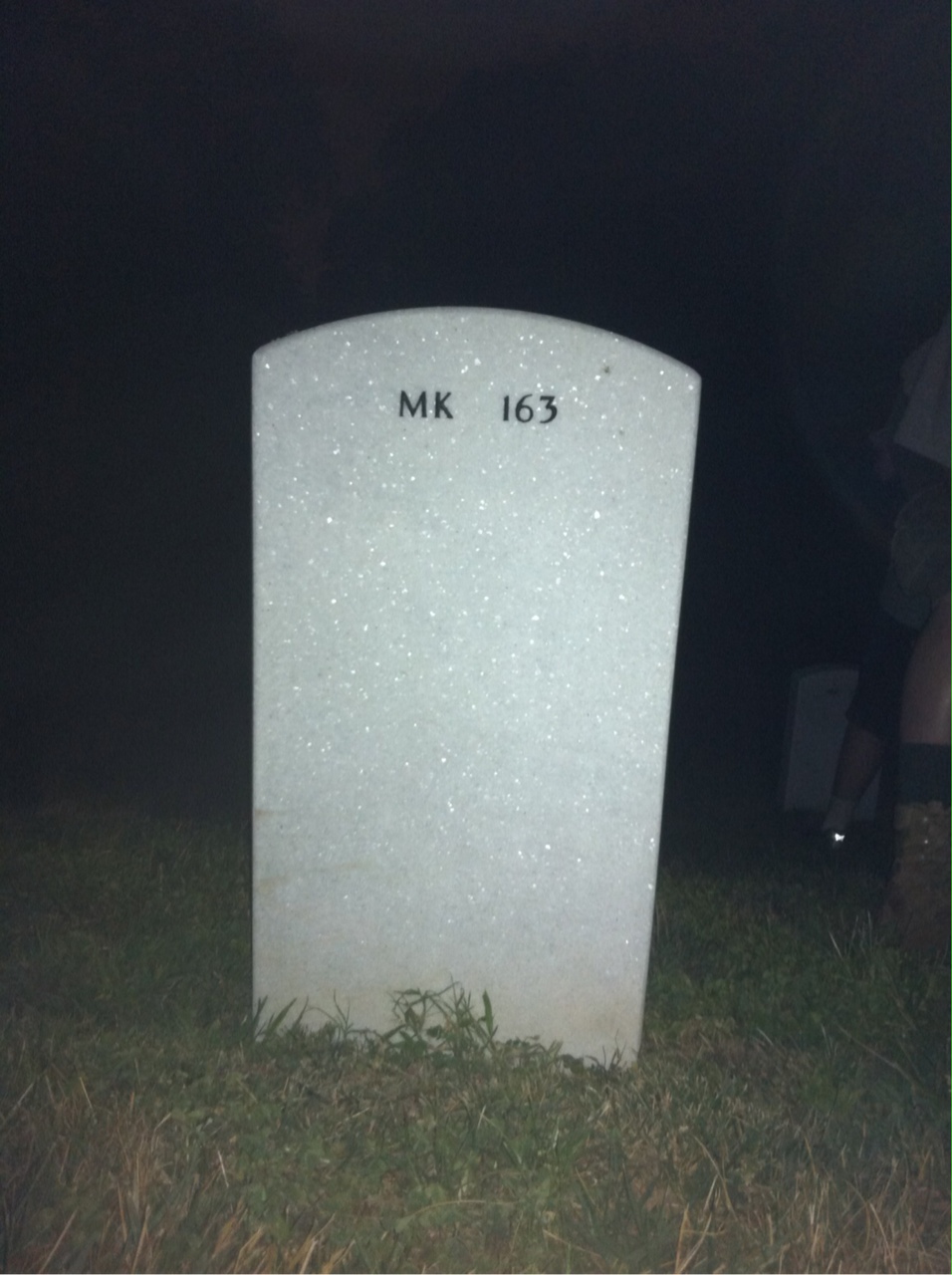Back of headstone — Emmett Aillaud