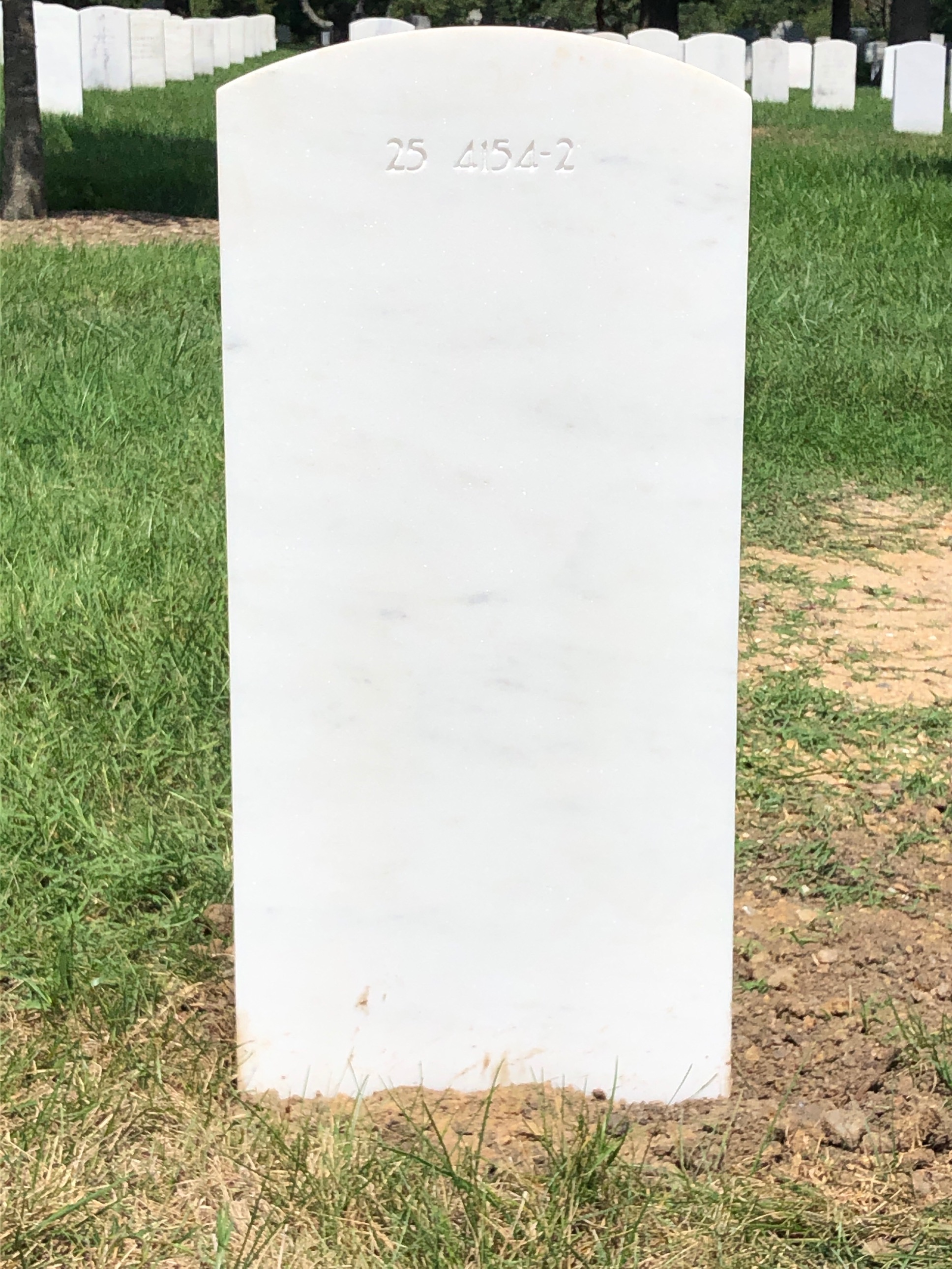 Back of headstone — Celso Antonio