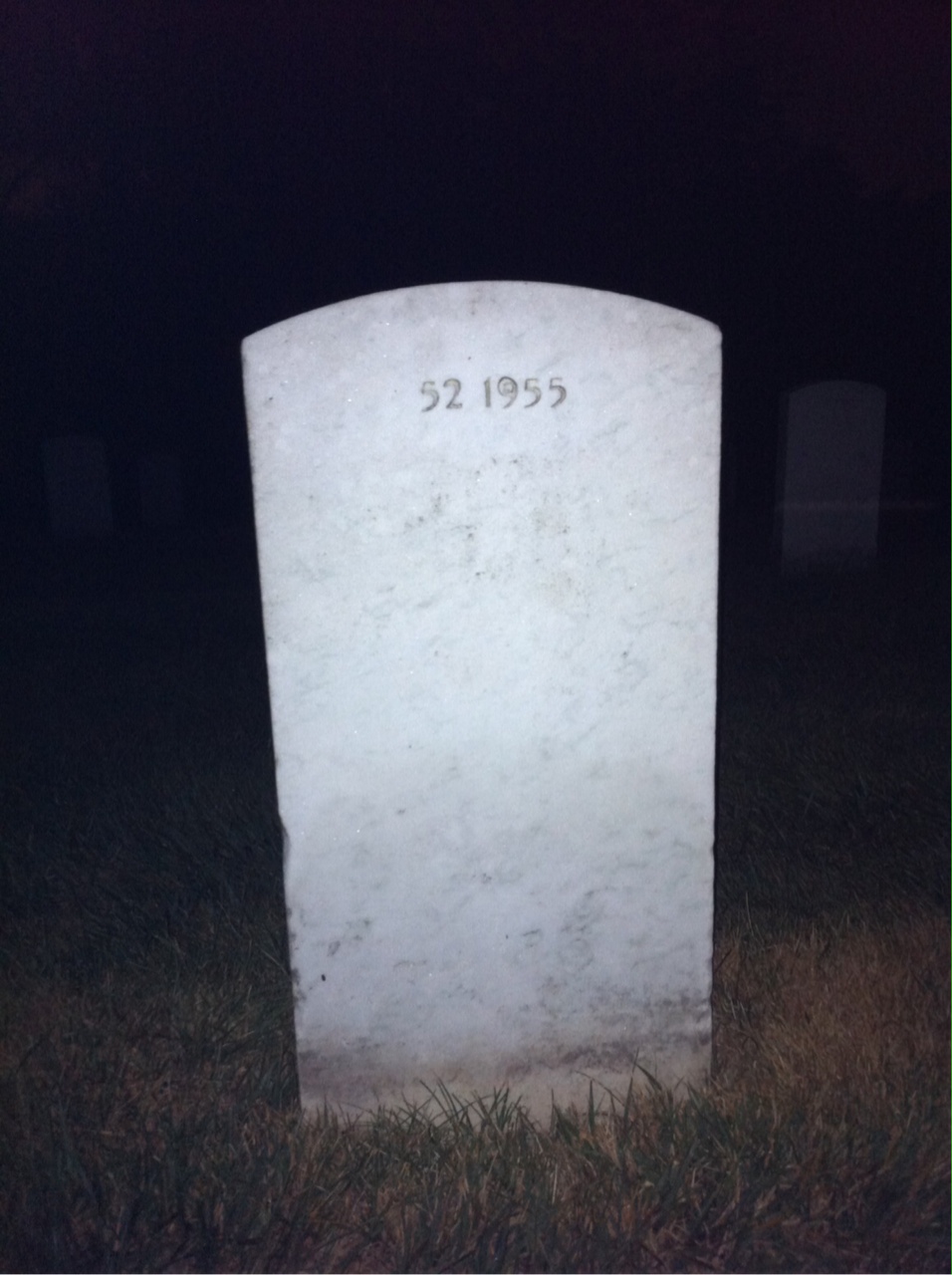 Back of headstone — Robert Morton