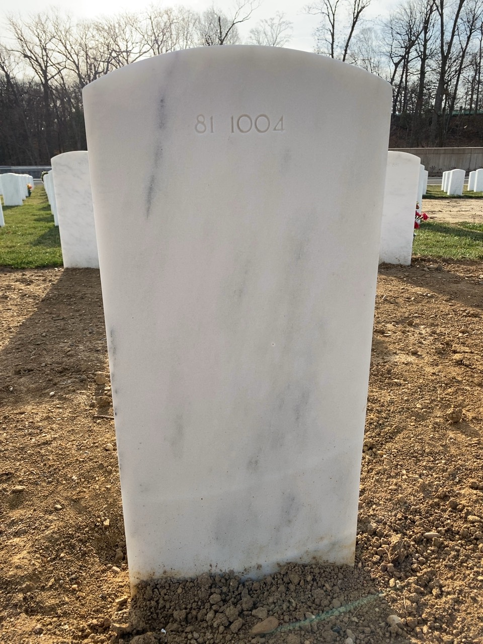 Back of headstone — Donald Murphy