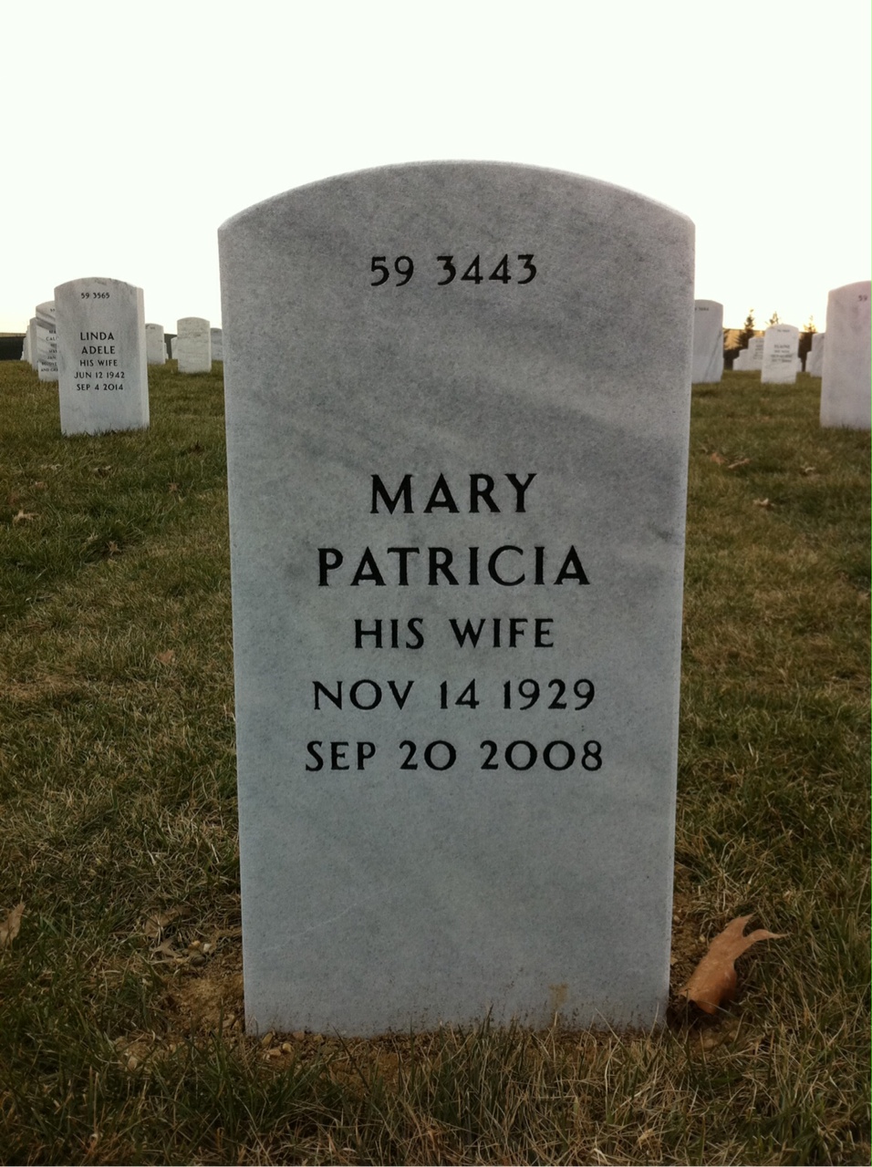 Back of headstone — Robert Wunderlich
