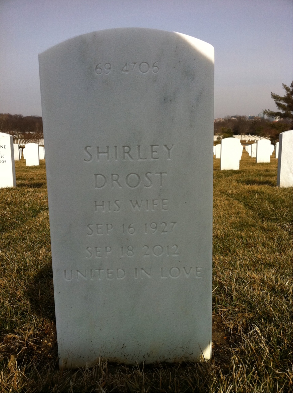 Back of headstone — Robert Moore