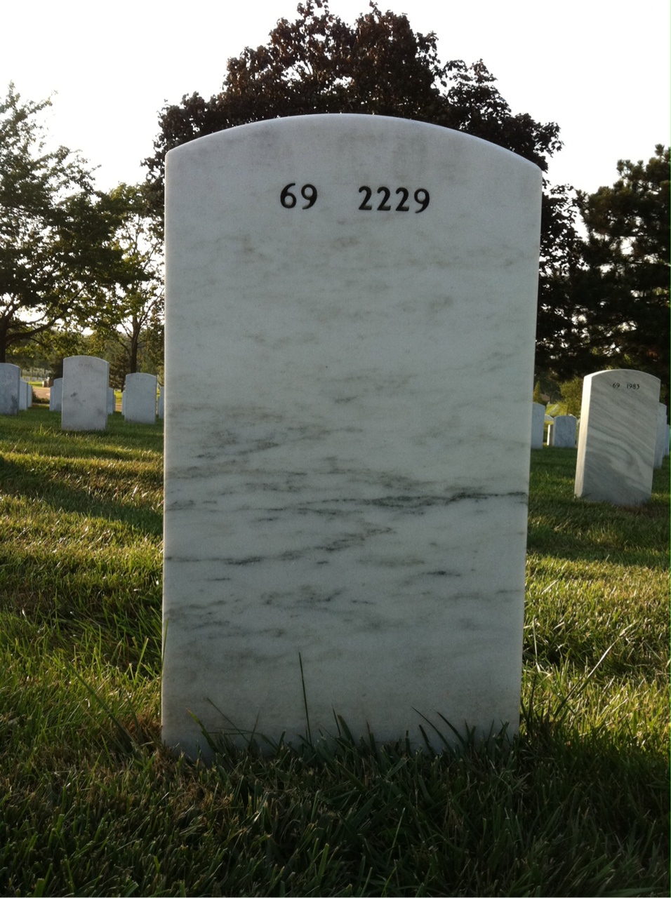 Back of headstone — James Baldwin