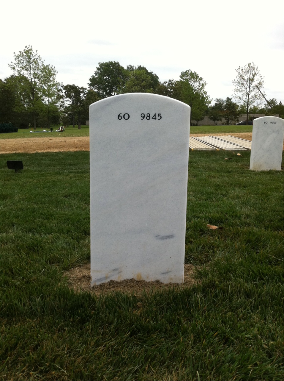 Back of headstone — Morgan Aguilar