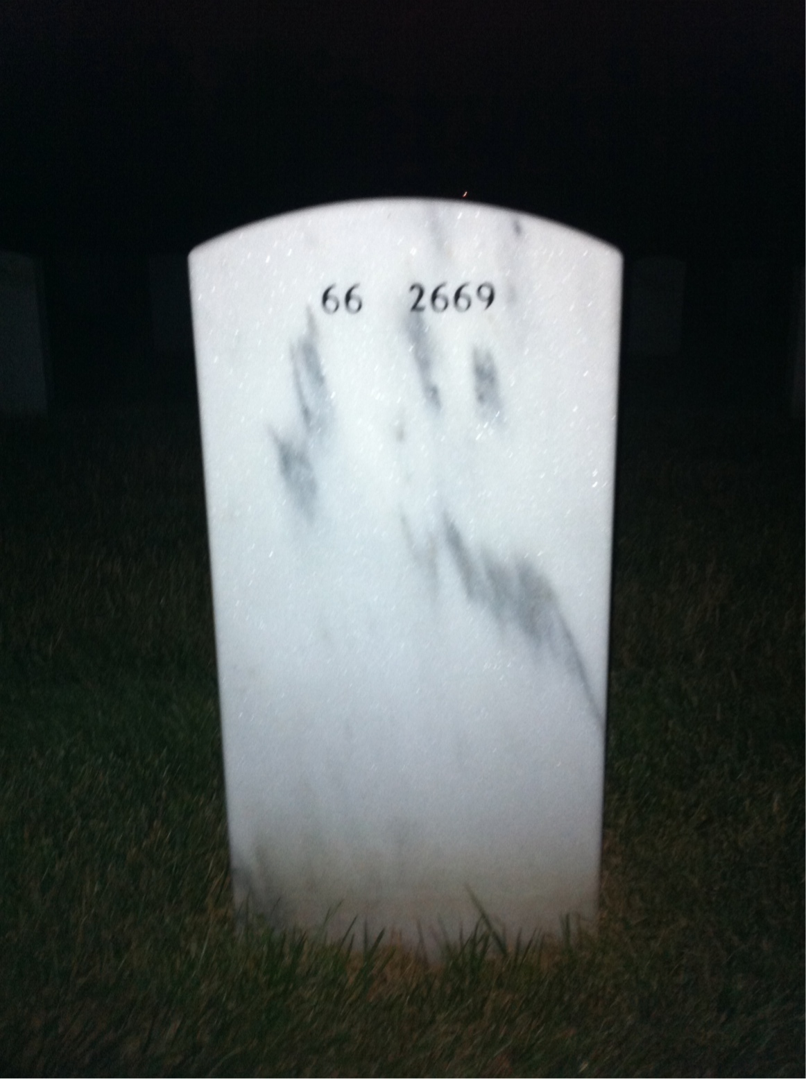 Back of headstone — Ralph Trabb
