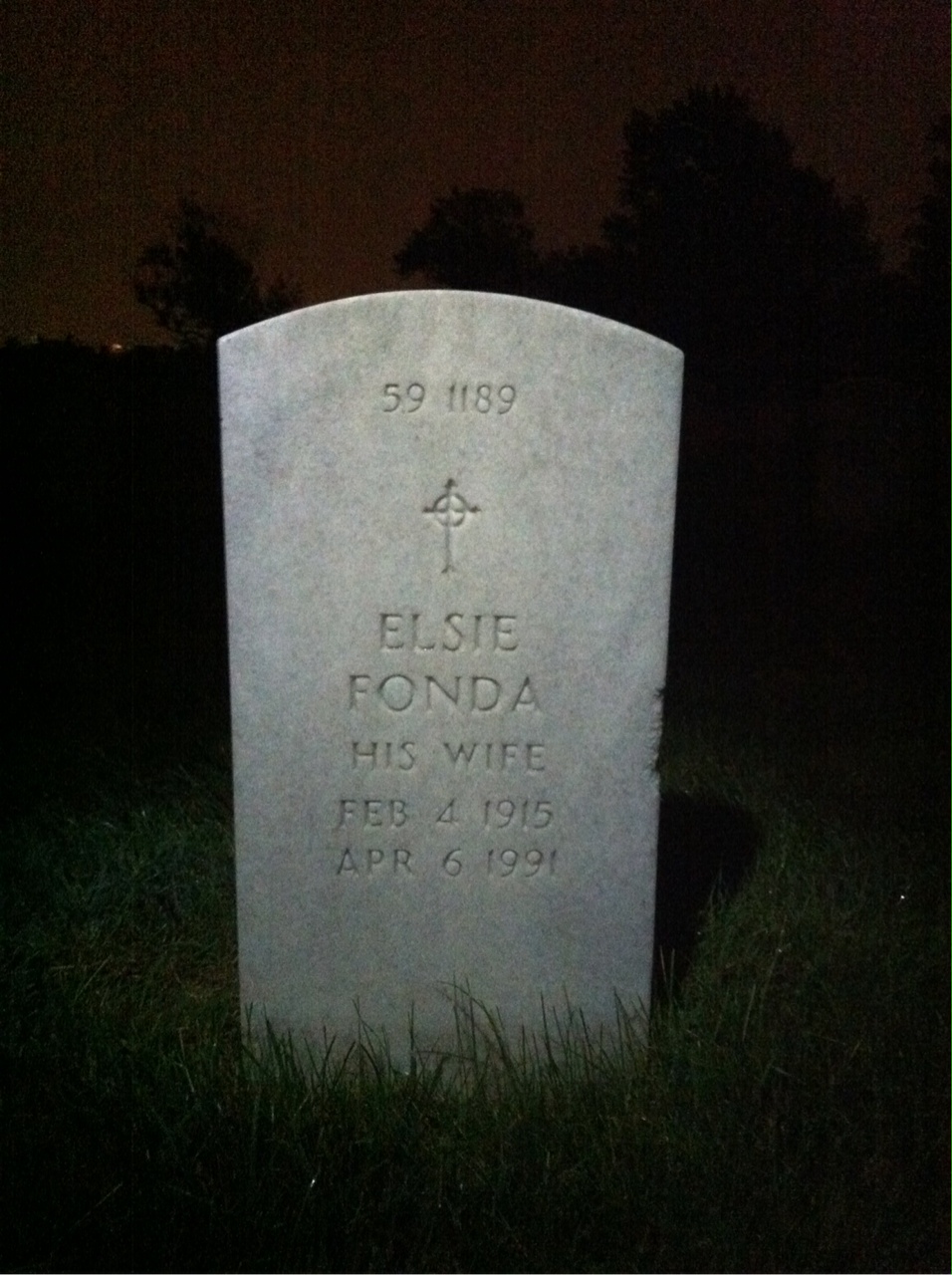Back of headstone — William Morse