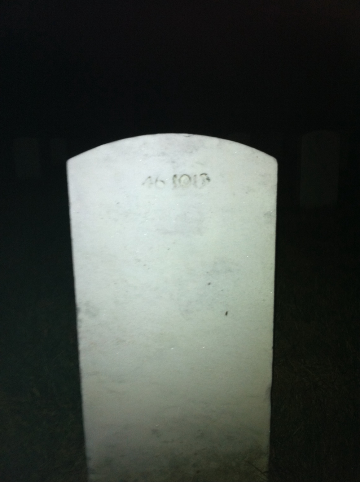 Back of headstone — Fred Allen