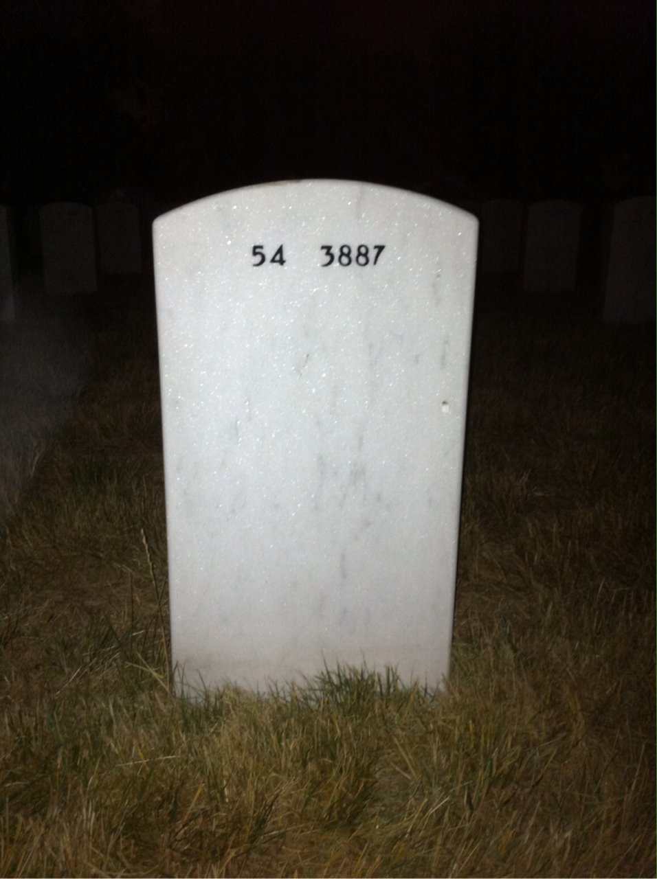 Back of headstone — Stephen Pye