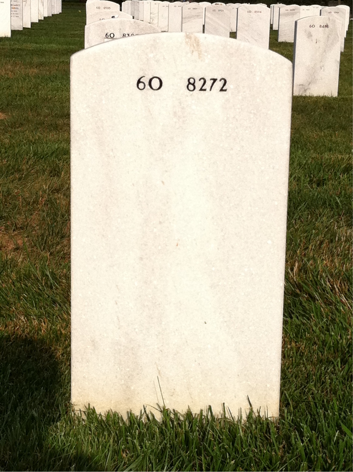 Back of headstone — Paul Morgan