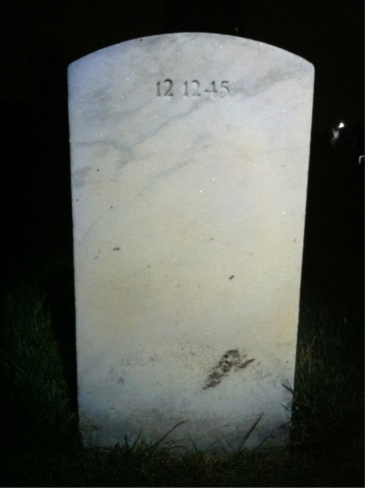 Back of headstone — Taunya Mullins