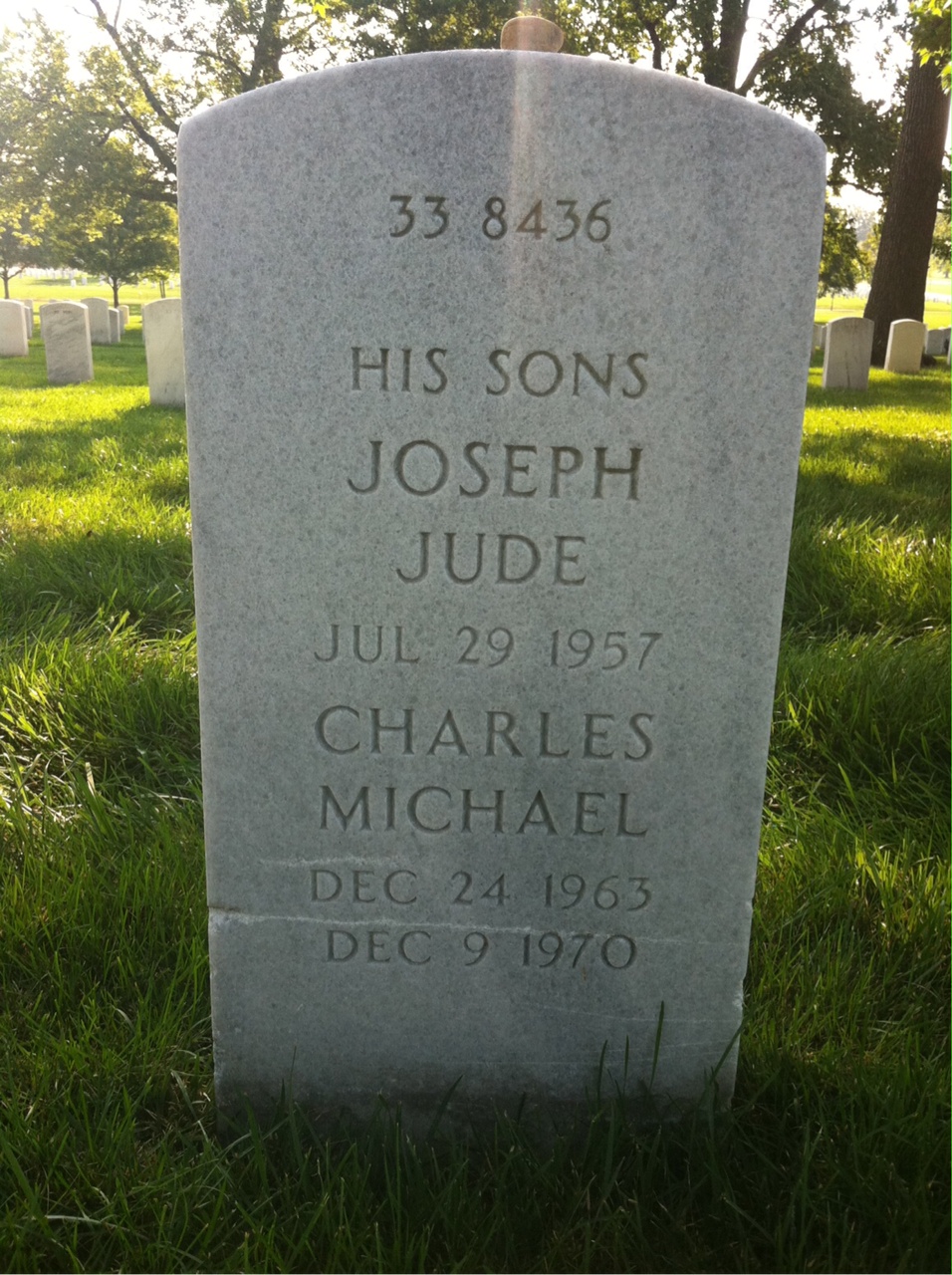 Back of headstone — Paul Murphy