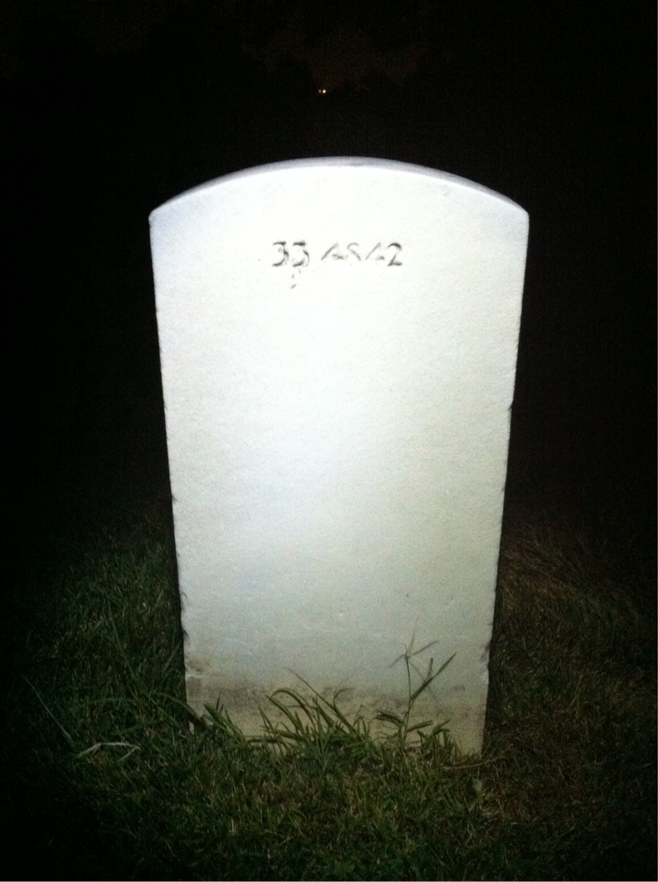 Back of headstone — Robert Miller