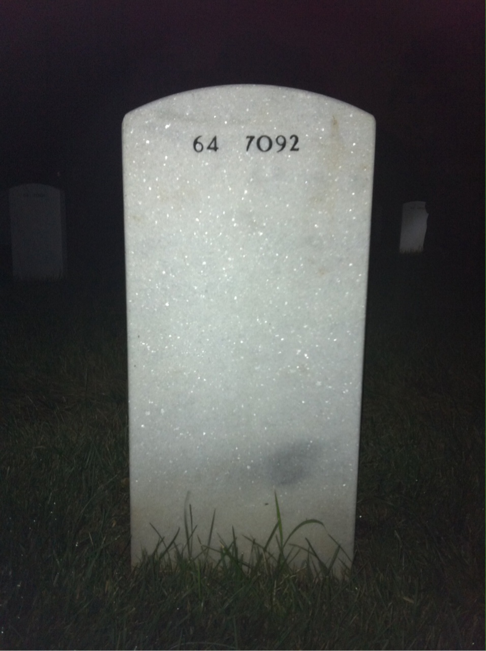 Back of headstone — Nicholas Rahal