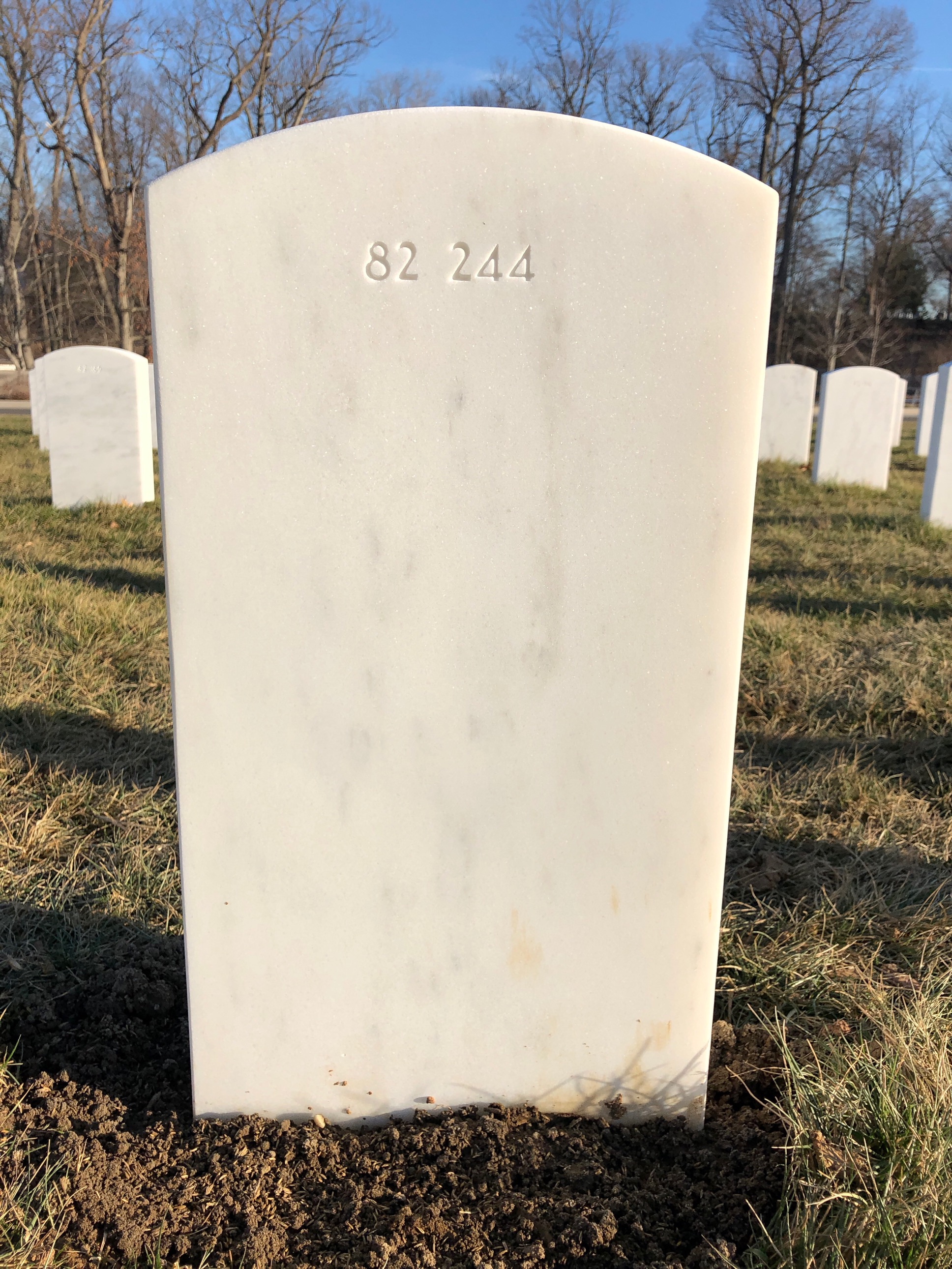 Back of headstone — Norman Virgil Scurria