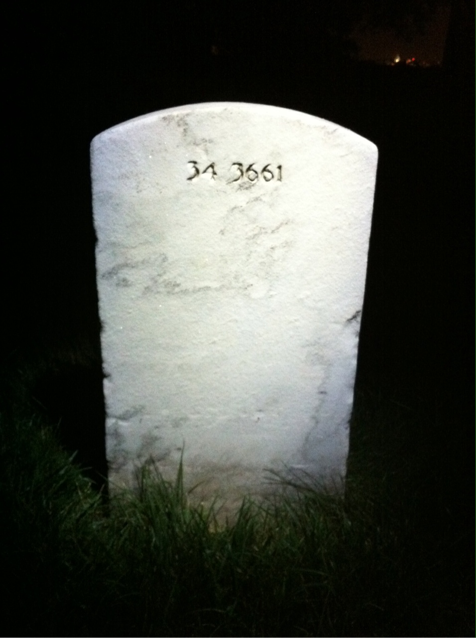 Back of headstone — Richard Moore