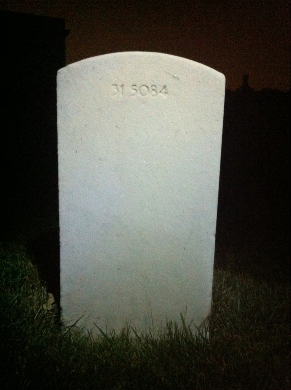 Back of headstone — Miguel Ayala