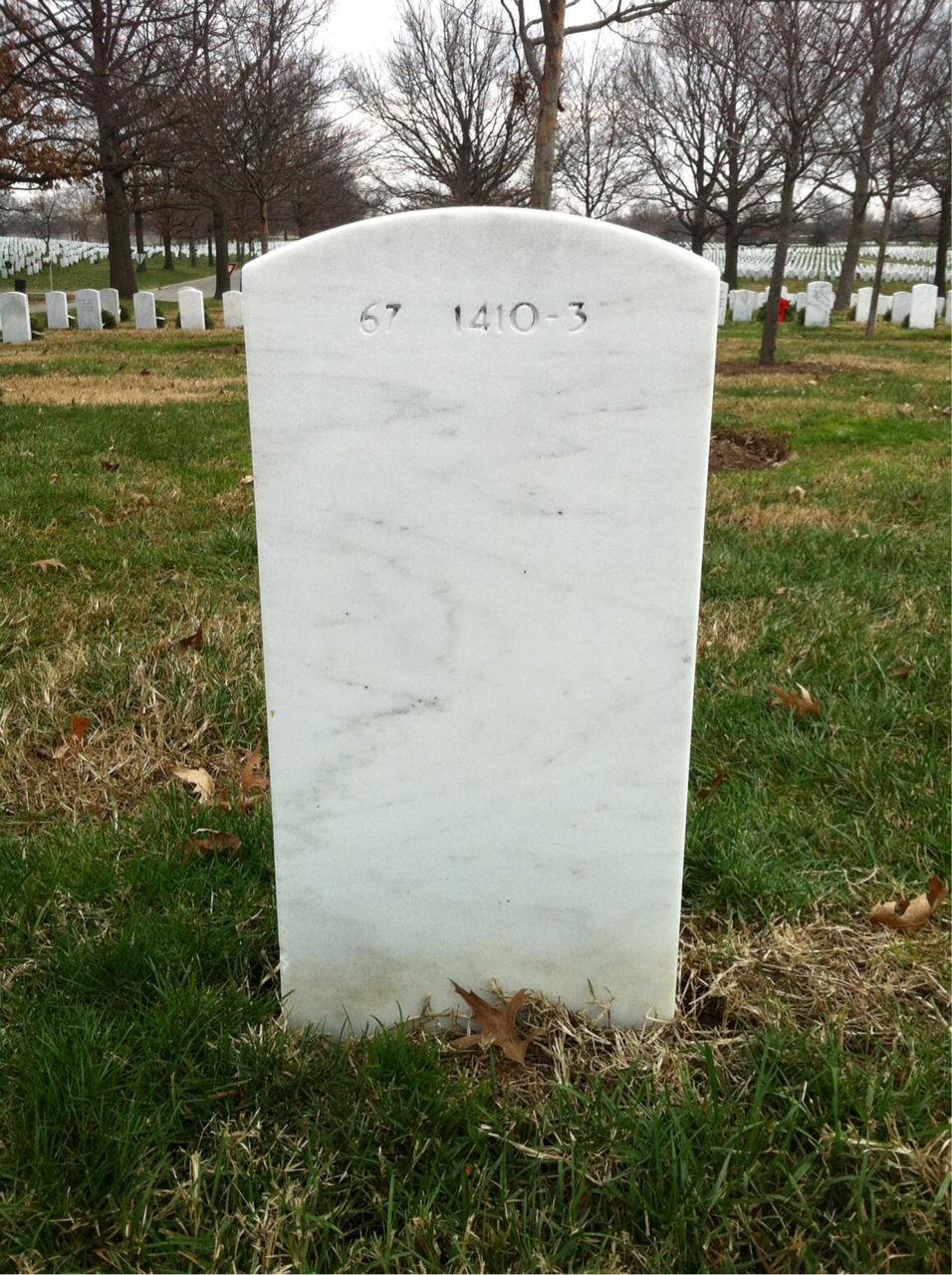 Back of headstone — Moses Baisey