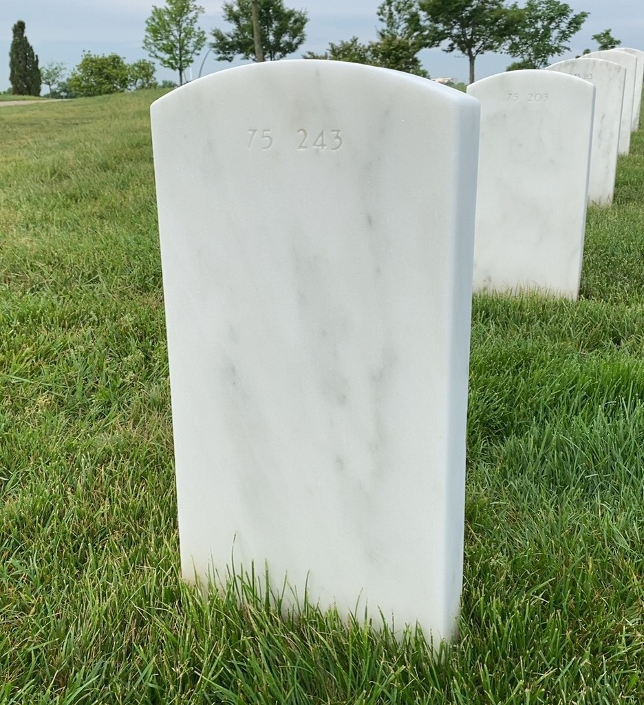 Back of headstone — Frederick Barrett