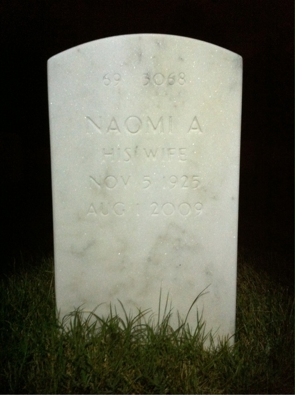 Back of headstone — Charles Schumacker