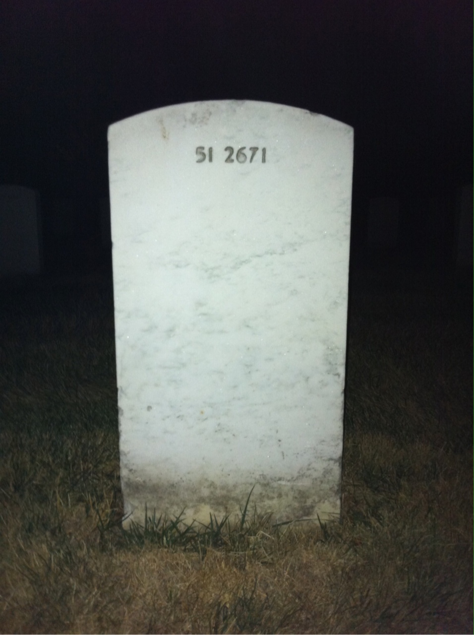 Back of headstone — Berkley Moore