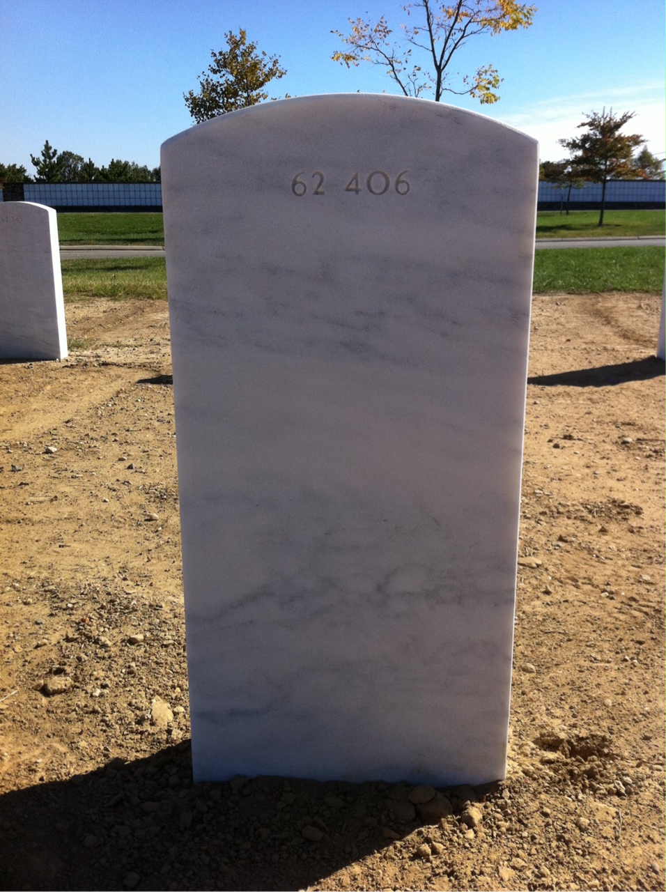 Back of headstone — Jerry Bosworth