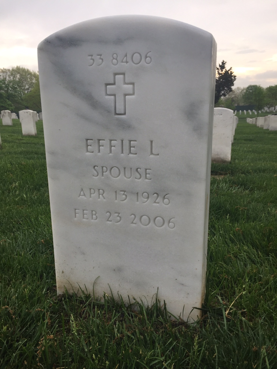 Back of headstone — Edward Harris