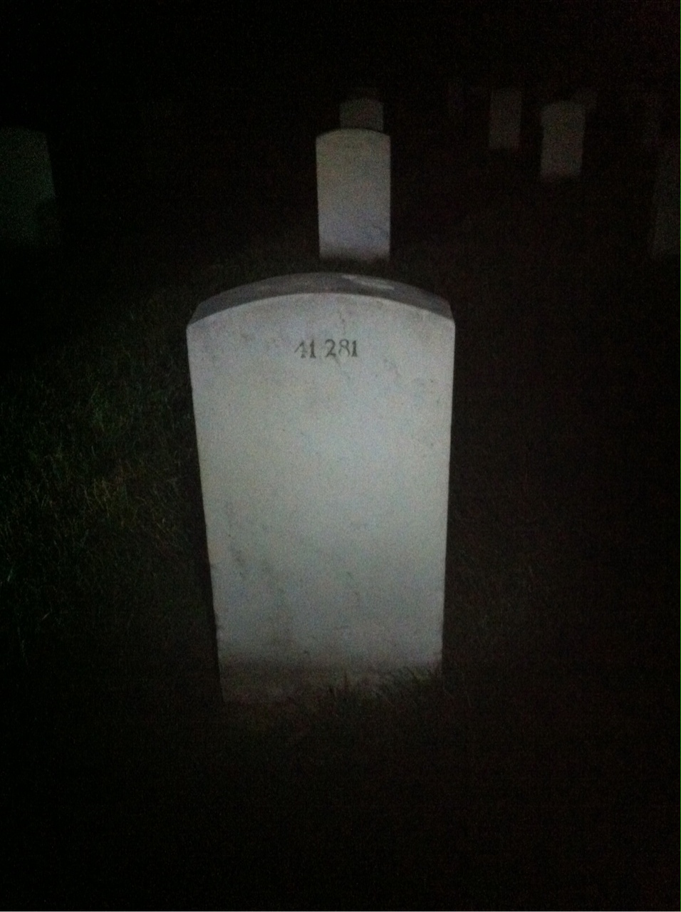 Back of headstone — William D Butler