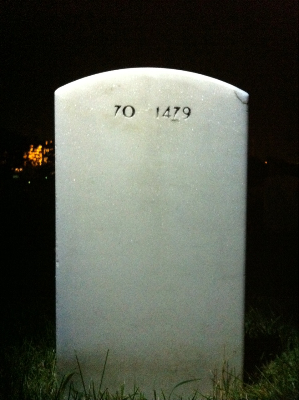 Back of headstone — Paul Tuthill