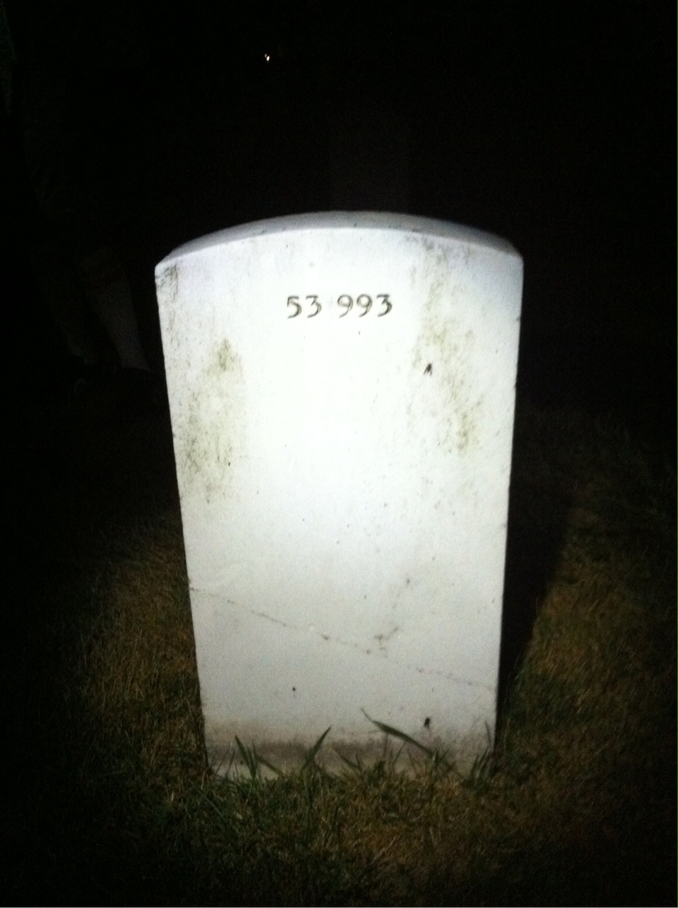 Back of headstone — Thomas Lawrence