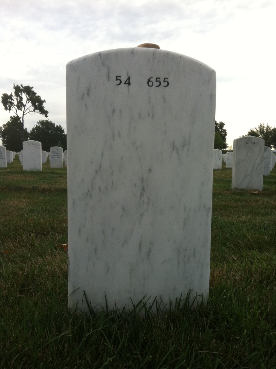 Back of headstone — Christopher Swanson