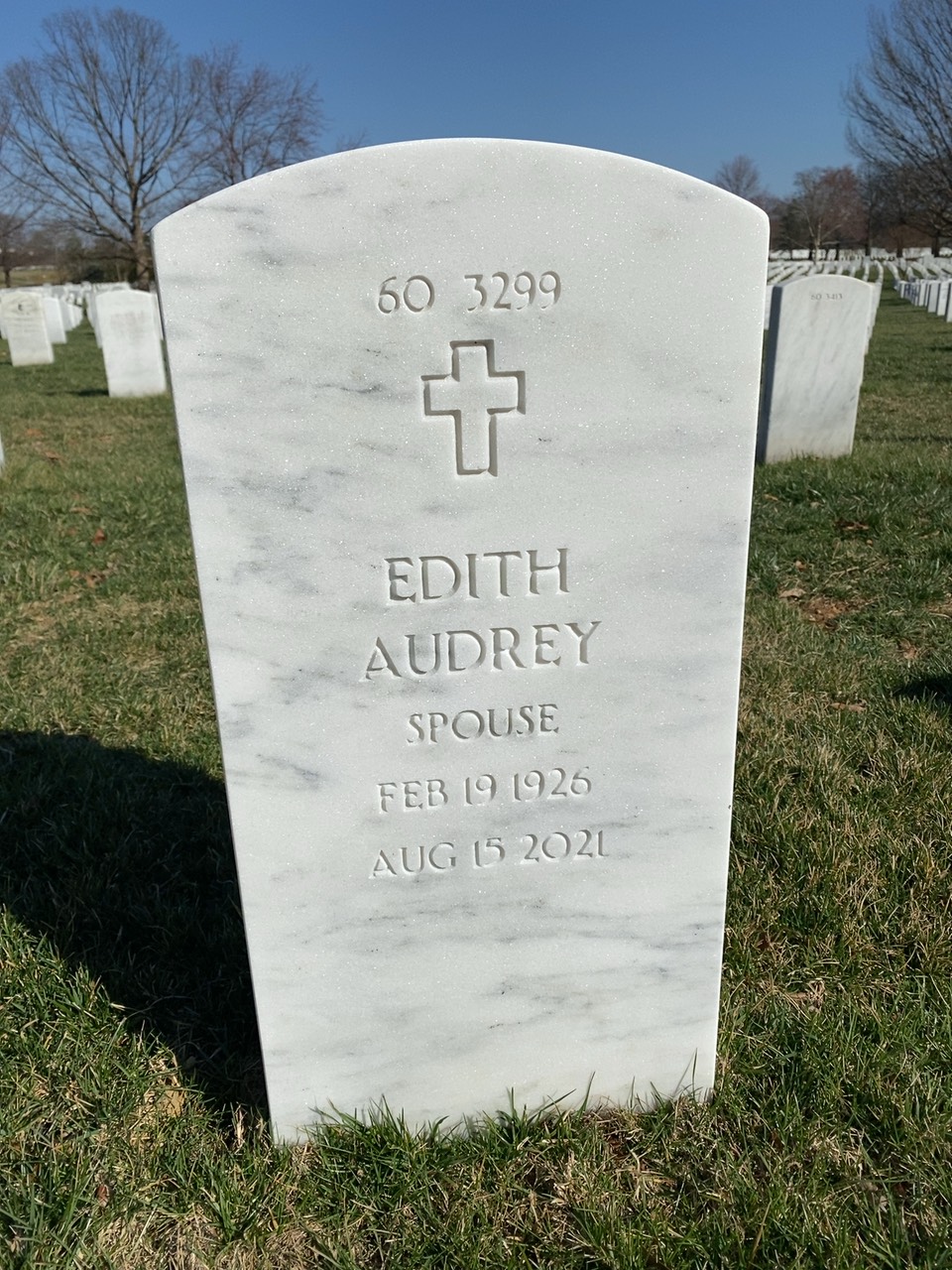 Back of headstone — Thomas M Cottingim